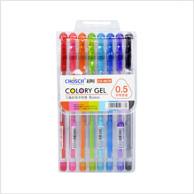 ปากกาเจลสี CS-8678 8 สี 