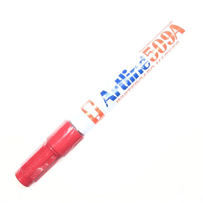 ปากกาไวท์บอร์ดหัวตัด [ARTLINE] EK-509 แดง    