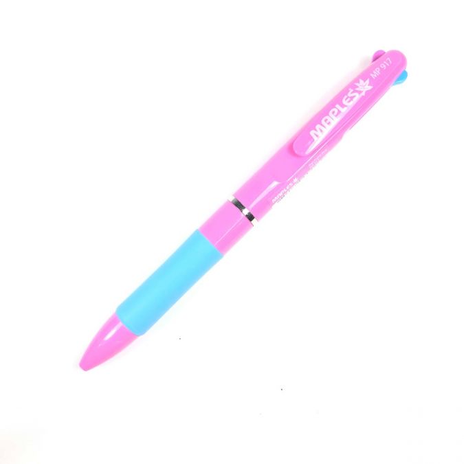 ปากกา 3 สี [MAPLES] MP917 ชมพู