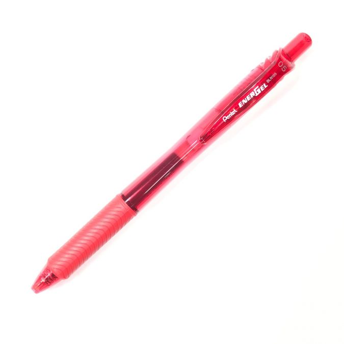 ปากกาเจล [Pentel] Energel BLN105 0.5 mm แดง
