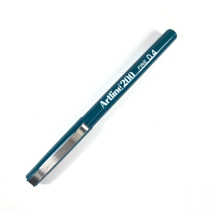 ปากกาหัวเข็ม [Artline] EK-200 DARK GREEN 