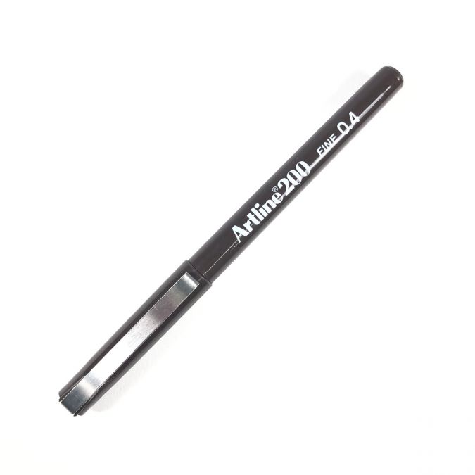 ปากกาหัวเข็ม [Artline] EK-200 DARK BROWN 