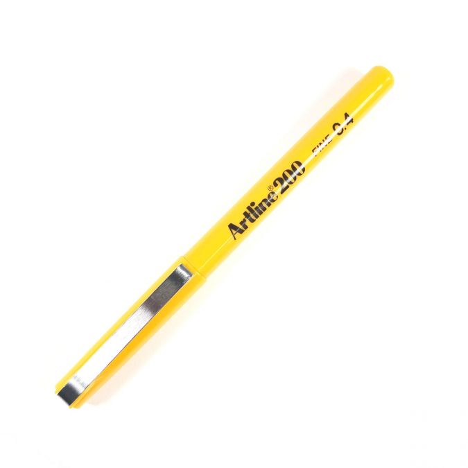 ปากกาหัวเข็ม [Artline] EK-200 YELLOW  