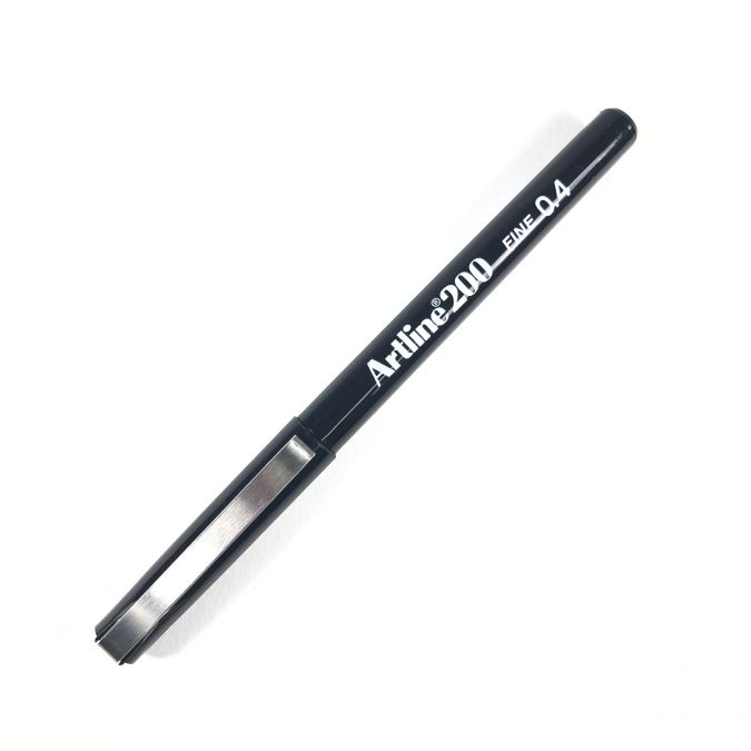ปากกาหัวเข็ม [Artline] EK-200 BLACK  