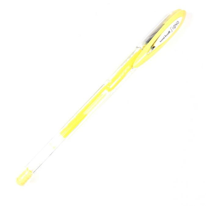 ปากกาเจล [Uni-ball] Signo UM-120AC เหลือง
