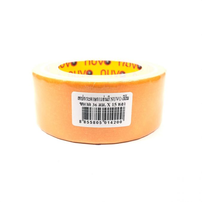 กระดาษกาวย่นสี [NUVO] 36mmx15y ส้ม     