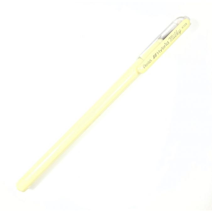 ปากกาเจล [Pentel] K108-PF 0.8 mm เหลืองพาสเทล
